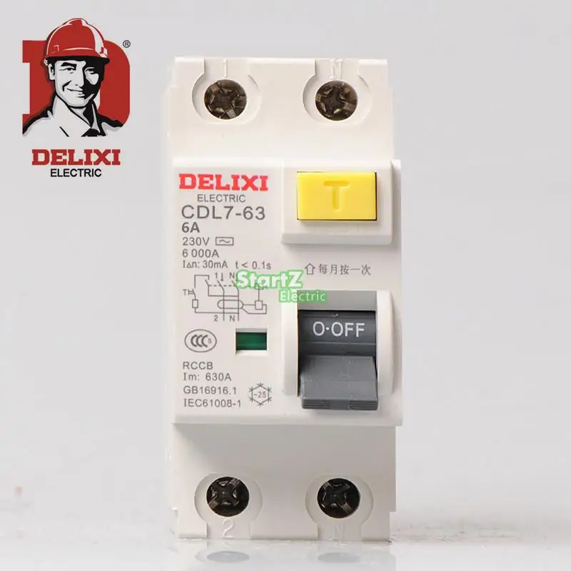 63A 2P RCCB автоматический выключатель CDL7 63 DELIXI|circuit breaker|63a 2pdelixi circuit breaker |