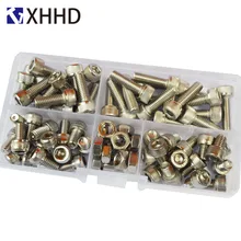 DIN912 Hex Socket Head Cap Screw Metric Thread Hexagon Allen Bike Machine Bolt Nut Set Assortment Kit Box 304 Stainless Stee M6 цена DIN912 Hex Socket Head Cap Screw Metric Thread Hexagon Allen Bike Machine Bolt Nut Set Assortment Kit Box 304 Stainless Stee M6 цены онлайн
