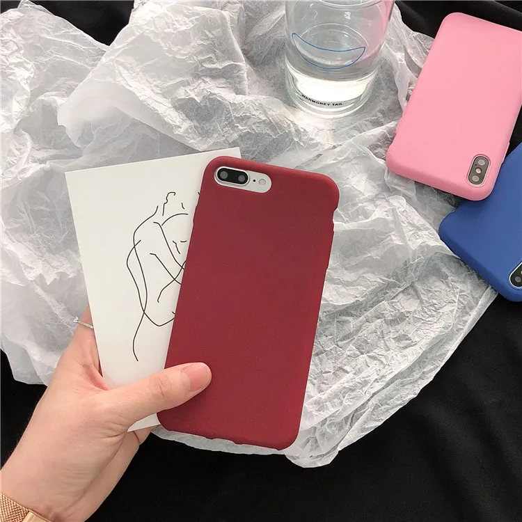 Простой матовый ТПУ чехол Gimfun синего цвета для Iphone Xs Max Xr твердый силиконовый с