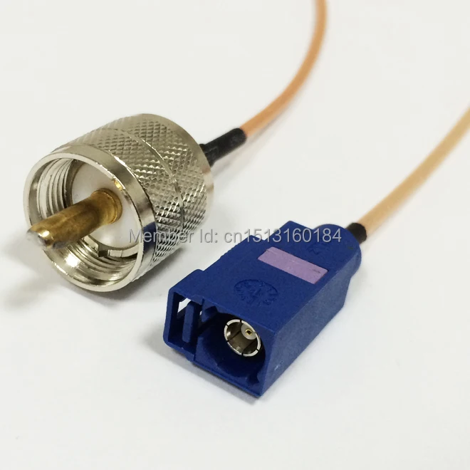 New Modem Coaxial Pigtail UHF  Male Plug   Connector Switch   FAKRA  Connector  RG316 Cable 15CM 6