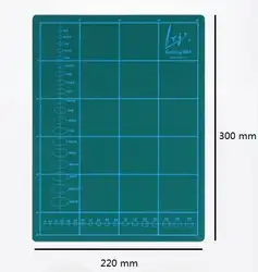 3 шт./упак. Профессиональный коврик для резки бумагорез принт сетки Нескользящие двусторонняя с подставка инструменты 220*300 мм