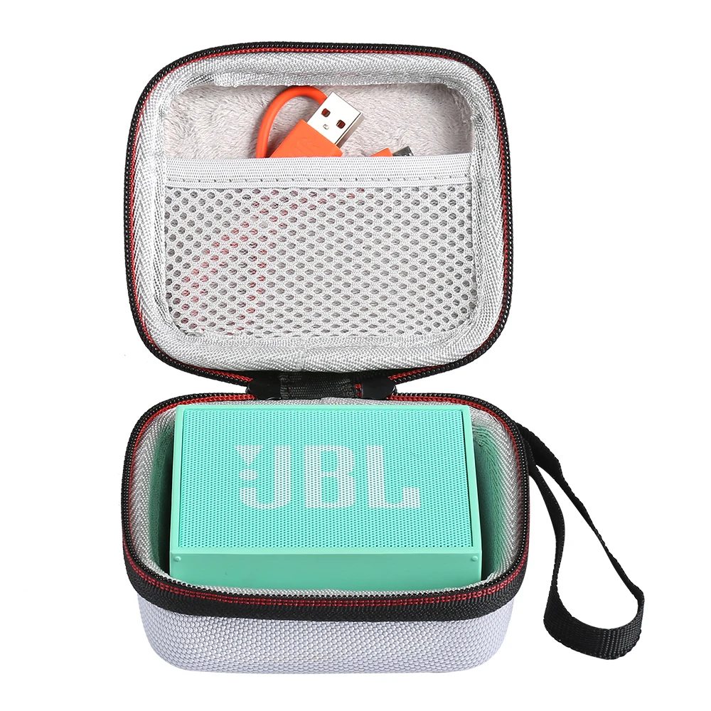 Square Speaker Case Travel Cover for JBL GO Bluetooth Speakers Sound Box Storage Carry Bag Pouch Mesh Pocket Strap Handbag