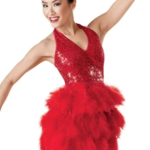 Балетная пачка, женская одежда для латинских танцев, международная торговля, детская одежда, сценические костюмы с блестками, одежда, новые аксессуары с перьями