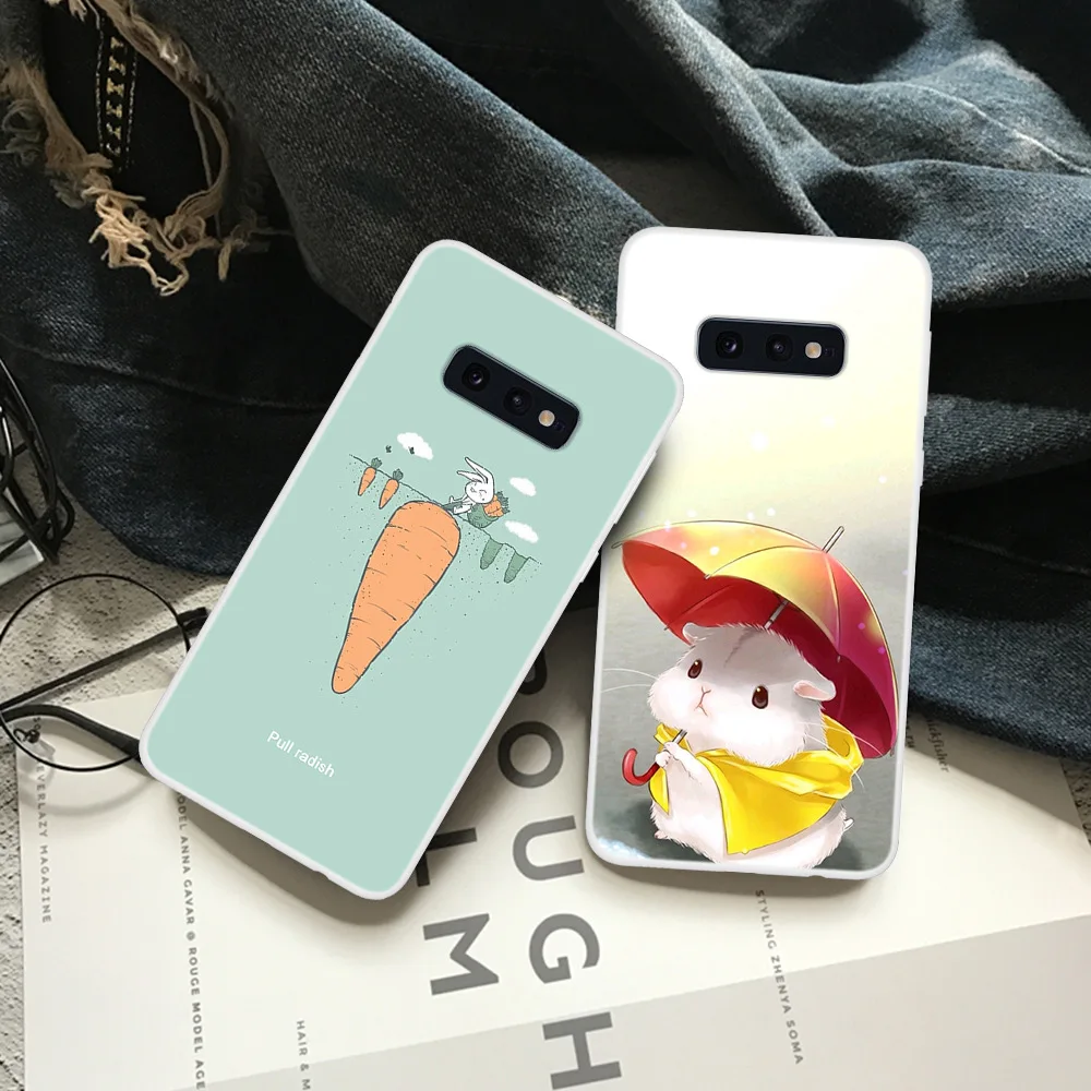 Модный милый чехол для телефона с мультяшными животными Samsung Galaxy S10E окрашенный