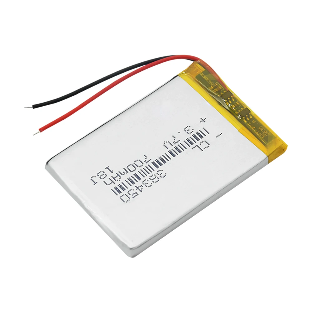 3 7 V 700mAh 383450 перезаряжаемый литий полимерный ионный аккумулятор Lipo для MP3 MP4 GPS DVD