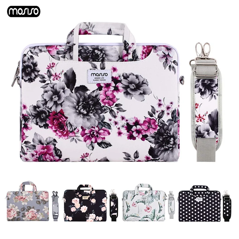 

MOSISO Laptop Bag 13.3 14 15.6 Inch Waterproof Canvas Notebook Bag for Macbook Air Pro 13 15 Computer Shoulder Handbag Briefcase