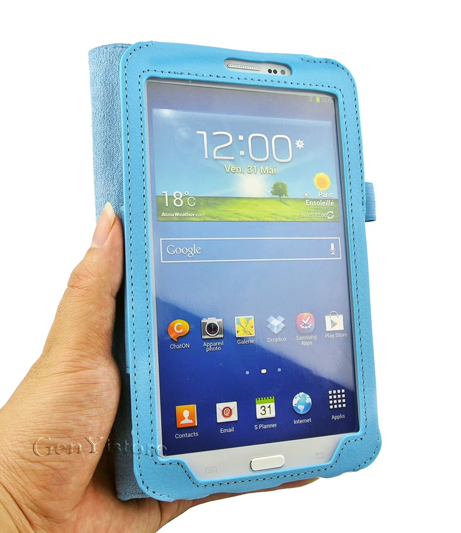 Чехол для Samsung Galaxy Tab 3 7 дюймов SM T210 T211 P3200 Подставка планшета чехол из