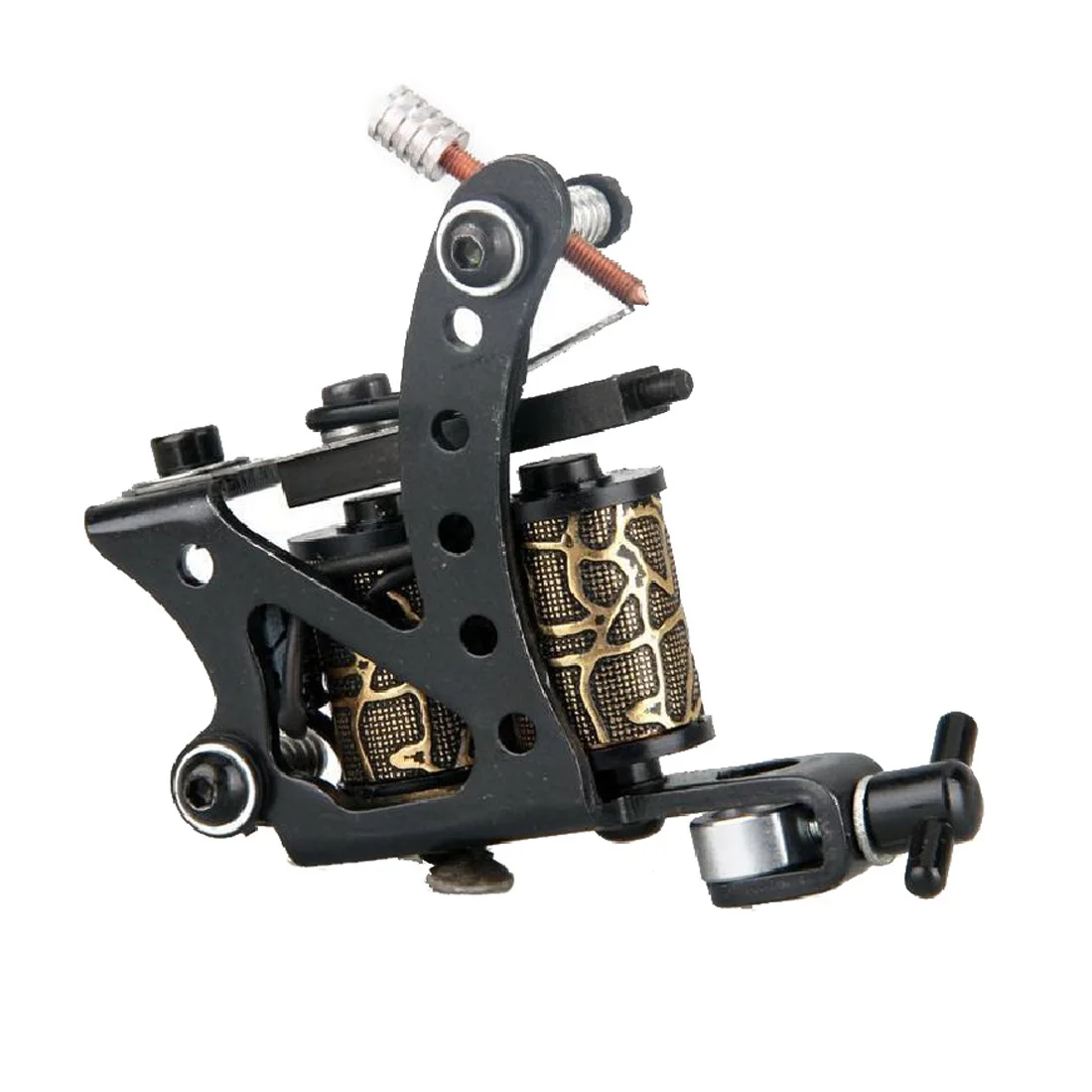 

hot sale New Pro Tattoo Machine Gun Shader Liner 8 Wrap Coils Low Noise Professional Lightweight Zinc Alloy Durable Black