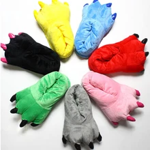 Тапочки в виде животных кигуруми единорога для детей, взрослых, женщин, мужчин, Мультяшные кроссовки, зимние пижамы, теплые домашние Тапочки