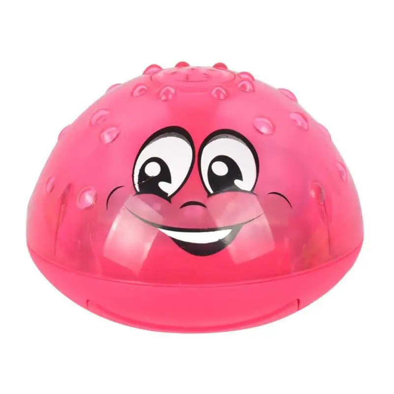 Детская электрическая игрушка для ванны, индукционный спринклер, светящийся водный шар, игрушки для душа, посыпать водой, автоматически с мигающими огнями - Цвет: Красный