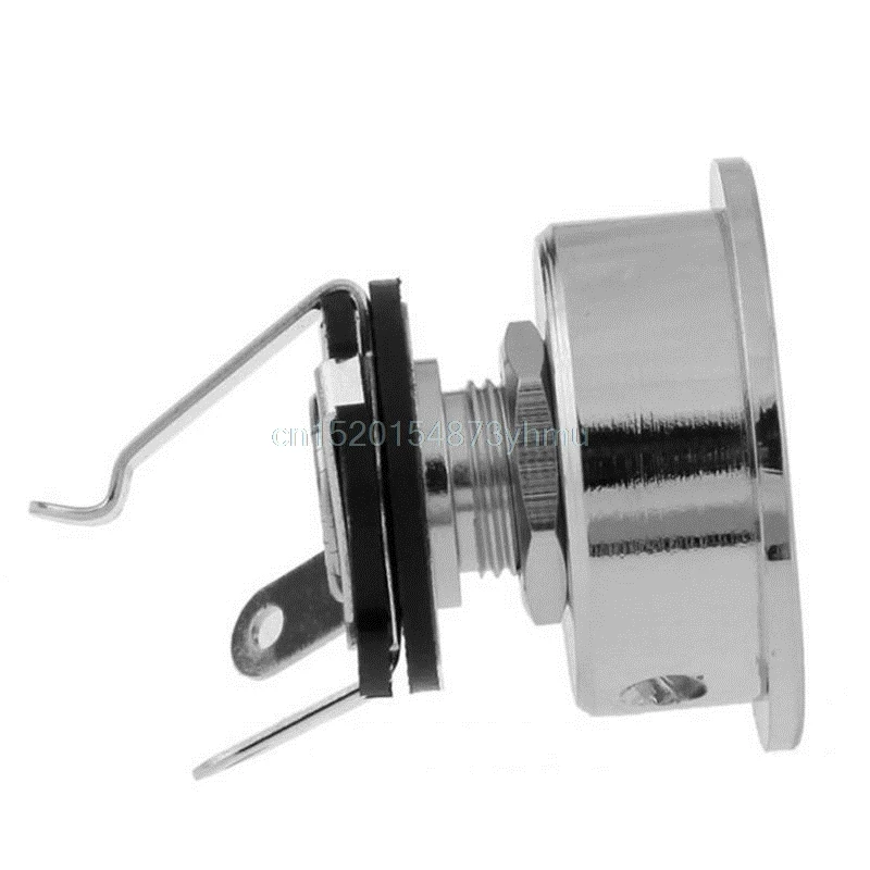

New Chrome Socket Jack Plate Holder 6.35mm Plug Electrosocket hot