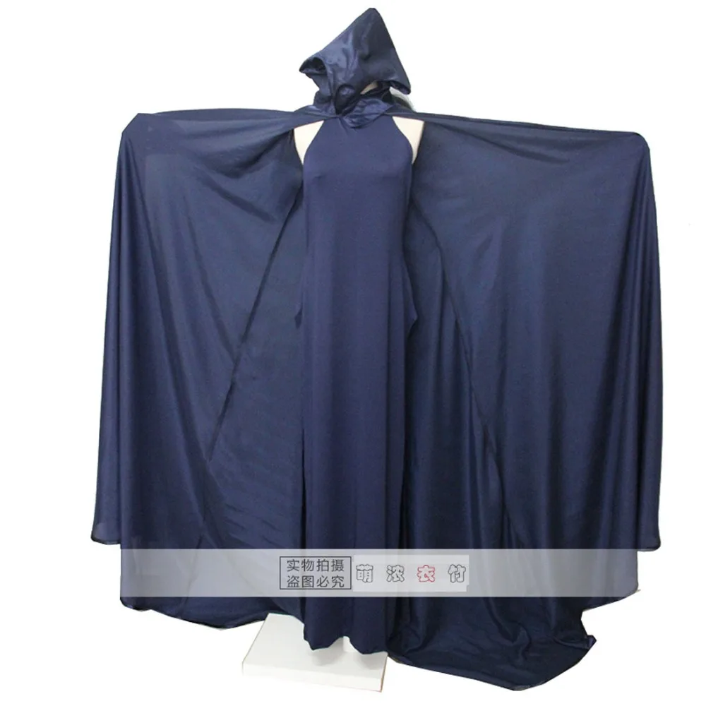 2018 High Quality Anime DC Comics Super Hero Raven Costume Dress with cloak Halloween Cosplay Costu