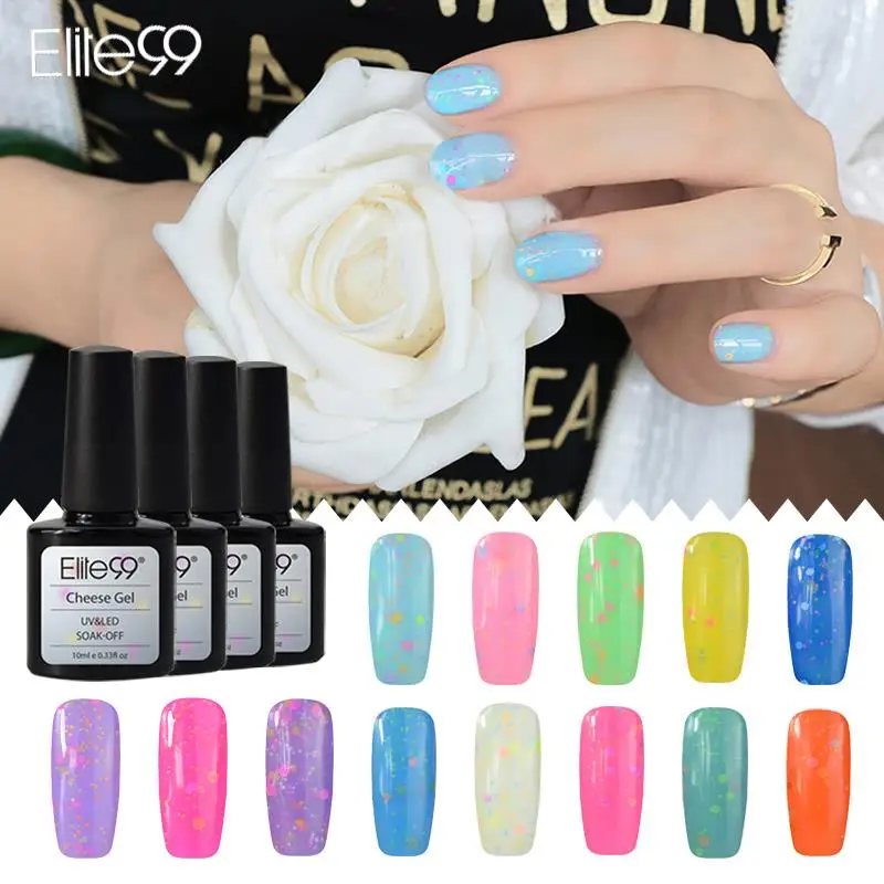 Elite99 10ml Cheese Gel Polish Beauty Nail Direction Colorful Varnish for Nail Art Pick Any 1