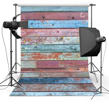 

New arrrival vinyl colorful wooden floor computer Printed photography background kids photo backdrops for photo Studio