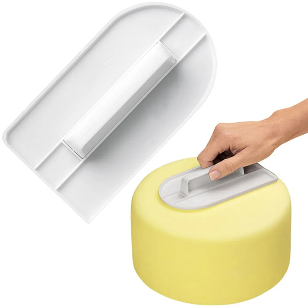 

1 pcs Plastic Cake Smoother Polisher Tools Cake Decorating Smoother Fondant Sugarcraft Cake Spatulas DIY Baking Tools
