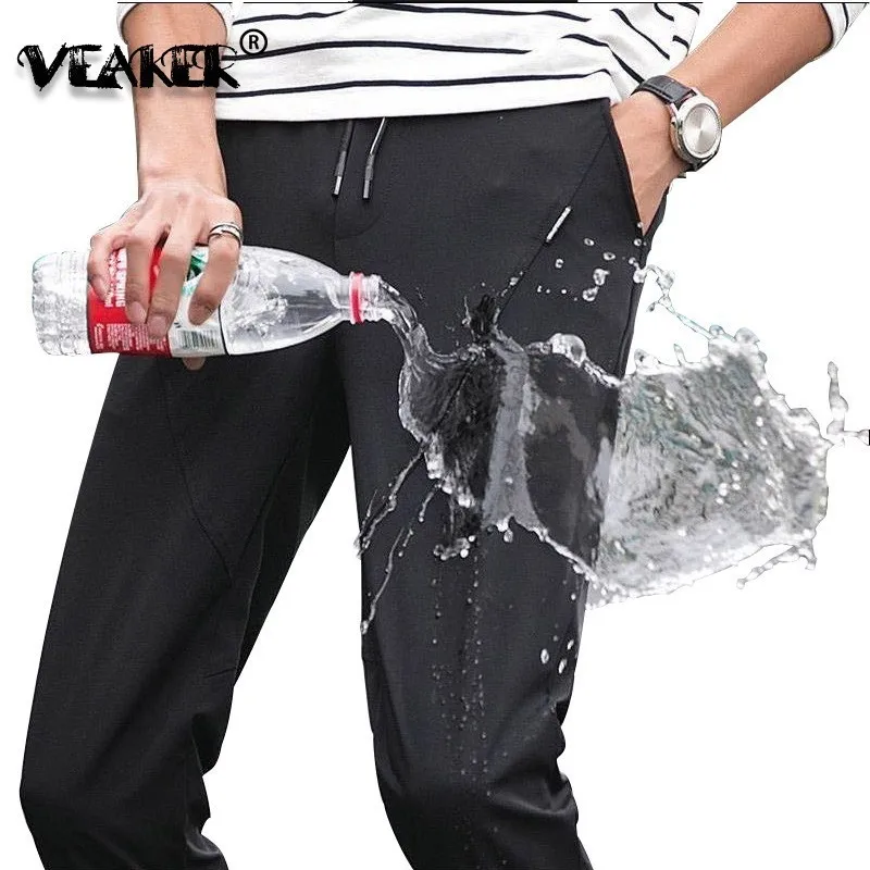 

2020 Modis Autumn Men's Business Casual Pants Men Waterproof Sport Trousers Plus Size M-6XL Bandage streetpants plus size M-6XL