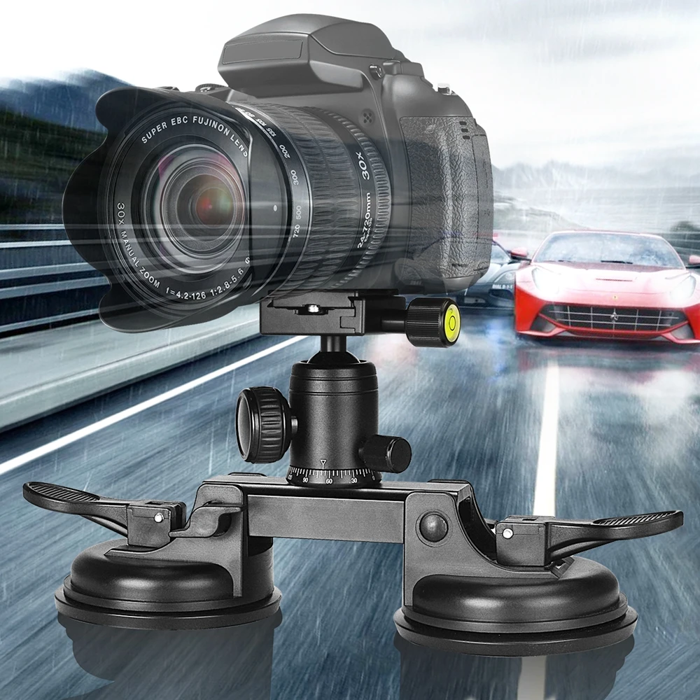 

DSLR/Mirorrless Camera Suction Cup Car Windshield Suction Cup Mount Tripod Holder Camera Holder For Camcorder Video Recorder