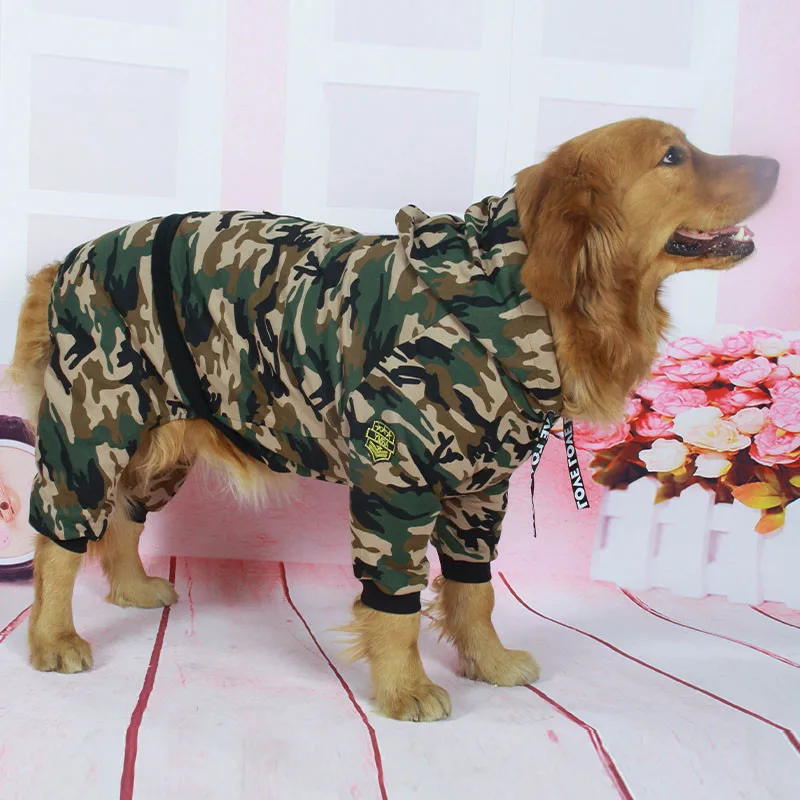 Camouflage dog jacket big dog clothes (2)