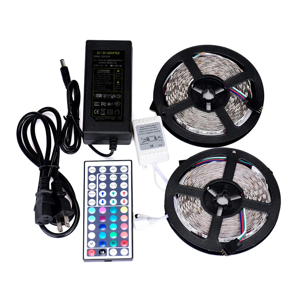 10 м RGB 5050 водонепроницаемая светодиодная лента 300 SMD 44 клавиша дистанционного