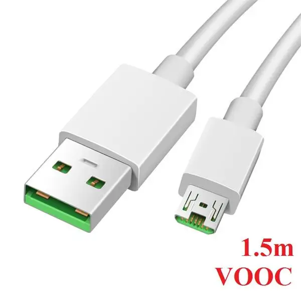 Micro USB VOOC кабель для OPPO R15 R11 R11s плюс R19 R17 pro быстро Зарядное устройство R5 R8107 R8109 R7S R7 R7T R7 R9 R9s плюс 5V 4A AK779 - Цвет: One VOOC Cable 1.5m