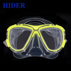 HIDER 1006 силиконовые маски для дайвинга Анти-туман плавание обучение широкий просмотр прочный в море
