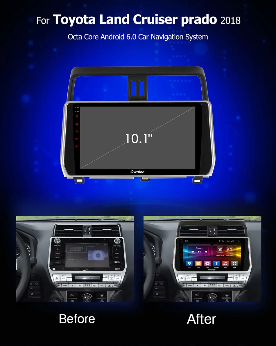 Perfect Ownice K1 K2 K3 K5 K6 2 DIN Octa Core Android 9.0 Car DVD Radio for Toyota Land Cruiser prado LC150 2018 360 Panorama DSP 4G LTE 1 Perfect Ownice K1 K2 K3 K5 K6 2 DIN Octa Core Android 9.0 Car DVD Radio for Toyota Land Cruiser prado LC150 2018 360 Panorama DSP 4G LTE 1