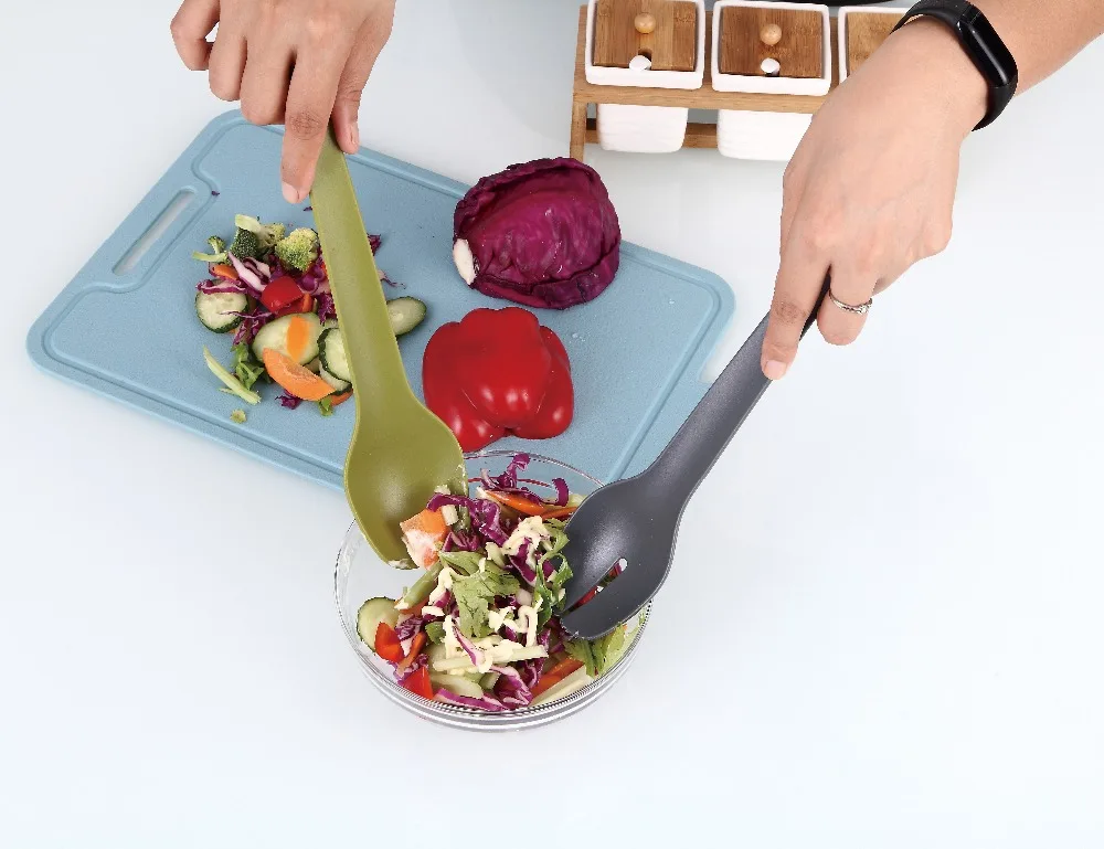 

3 IN 1 SALAD TOOLS SALAD SPOON SALAD FORK SALAD TONG