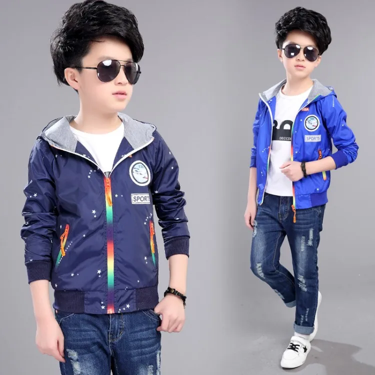 Baby Boys Coat Spring 2017 Windbreaker Thin Jacket Children Outwear