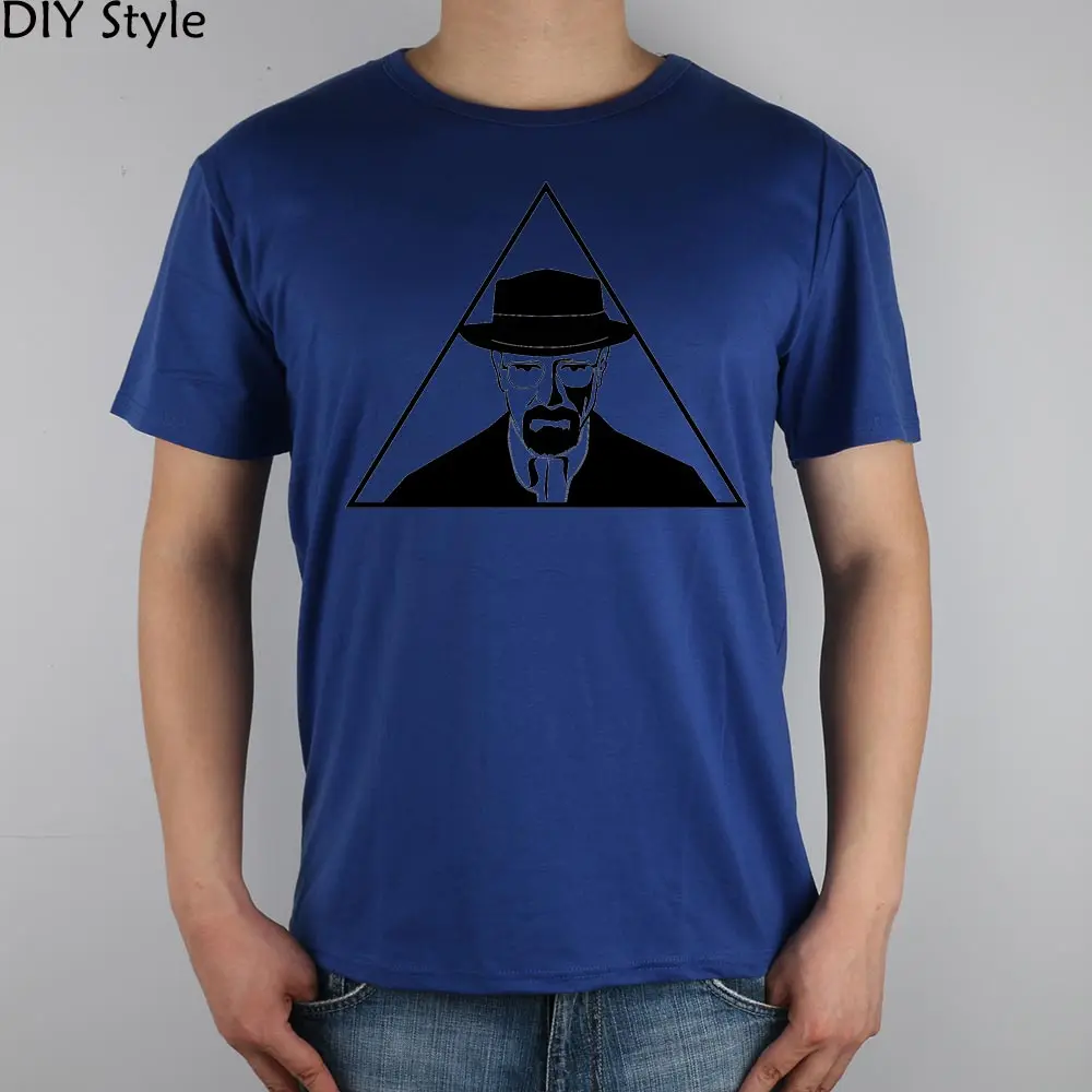 HEISENBERG triangle COOL BREAKING BAD Футболка Топ лайкра хлопок мужская футболка новый дизайн