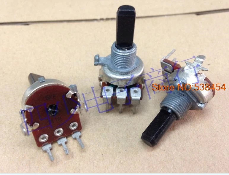 2pcs 161 type potentiometer switch single b5k handle potentiometer light switch