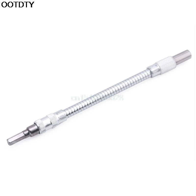 

20cm 1/4" Hex Flex Flexible Hose Screwdriver Extension Bit Holder Adapter