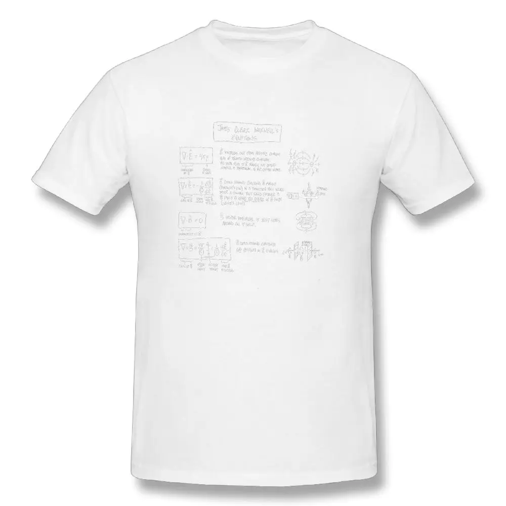 Maxwell футболка мужская с принтом Mastodon Maxwell's Equations [dark] Awesome мужская с коротким рукавом графическая Футболка мужская повседневная футболка - Цвет: white