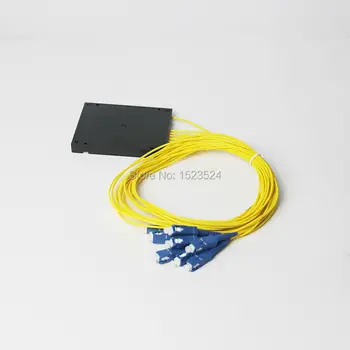 

Free Shipping GPON EPON 1x8 ABS Box Module Type SC/UPC Fiber Optical PLC Splitter Module