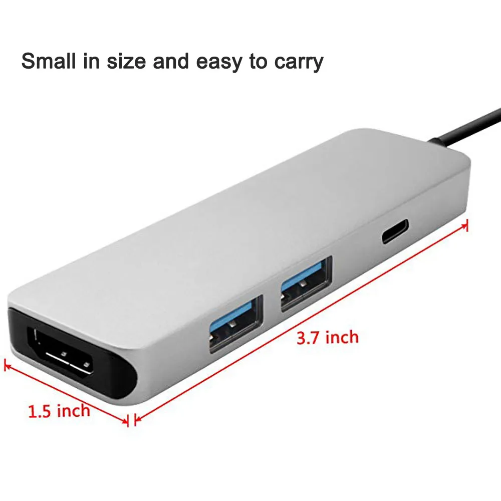 xcellent quality Type c To HDMI+PD Power Supply +2 x USB3.0 HUB Four In