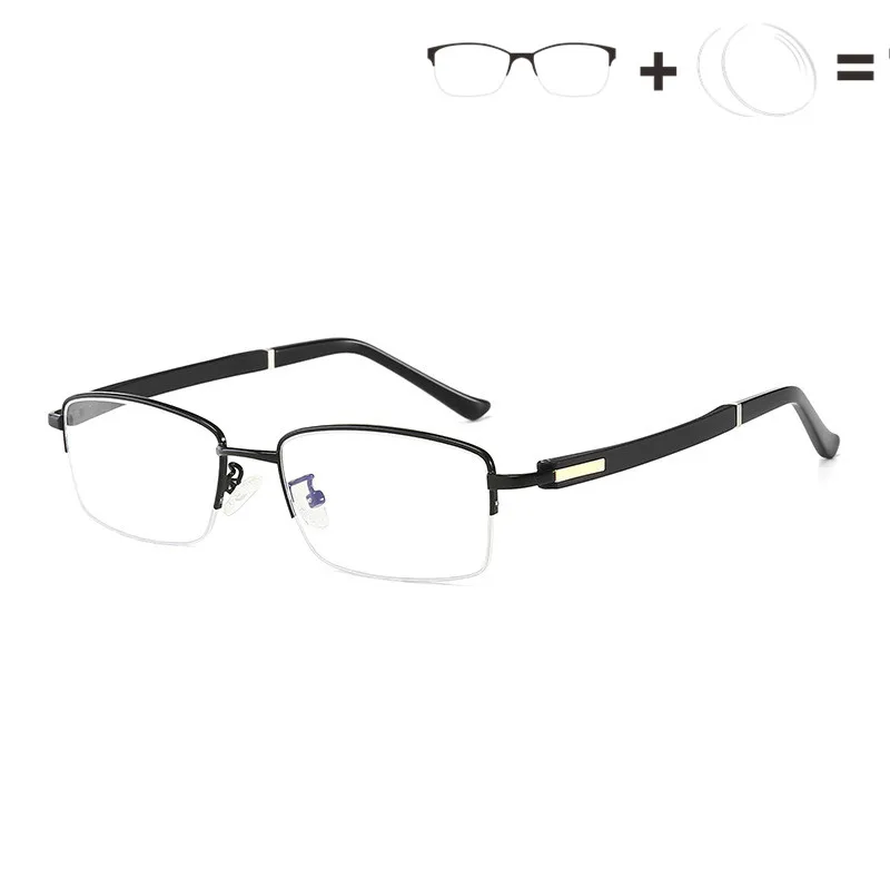 Rezept Rahmen Objektiv Semi Glasse brown Oculos Opticas Brillen rahmen Montage Gafas Licht Gläser Tr90 gray De blau Schwarzes Lentes Anti gold aq0pBaZr