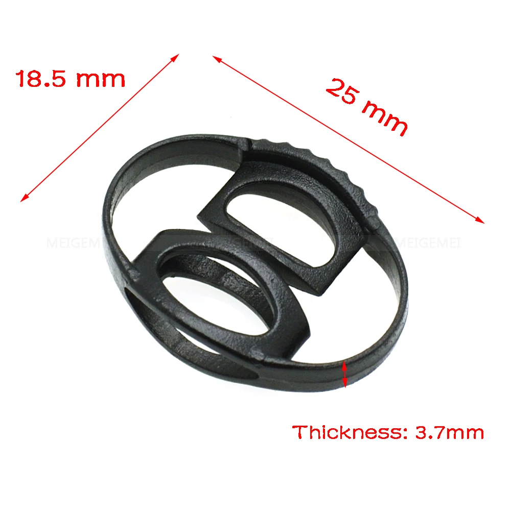 100pcs 20*18mm Cord Slider Drawstring Plastic Rope Clamp Cord Lock