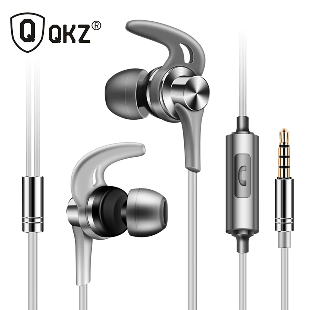 Наушники qkz EQ1 с ЧПУ металлические наушники HiFi fone de ouvido гарнитура Бас Металл DJ 4