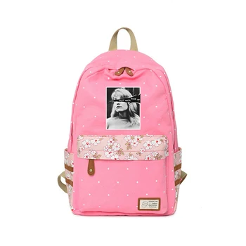 

Twin Peaks Backpack Flower wave point Hot Film Rucksacks flag Teen College Style 2019 Kawaii Pink New Fashion Bags