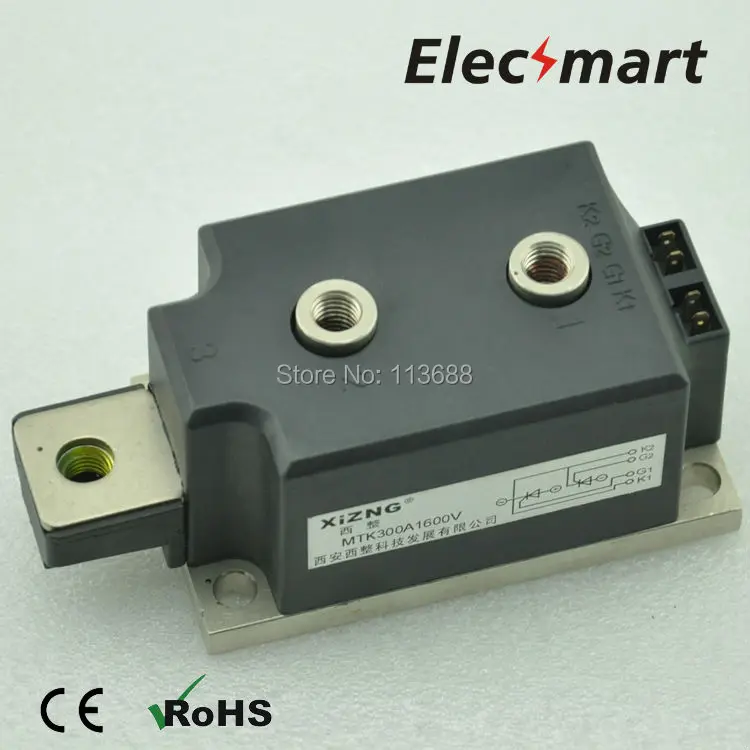 

COMMON NEGATIVE POLE THYRISTOR MODULE MTK300A 1600V