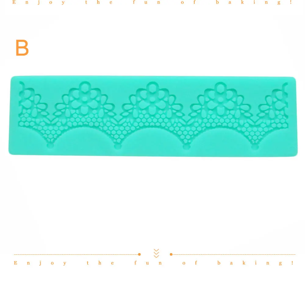Сахарная силиконовая кружевная форма для торта аксессуар для украшения ремесло/помадка кружевная форма коврик сетка трафарет для торта шаблон/украшение 344