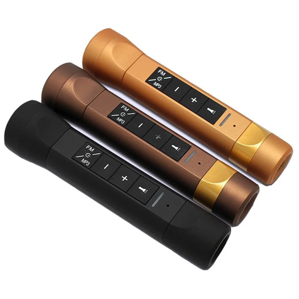 Ceny 4 w 1 jazda na zewnątrz jazda na rowerze przenośna wielofunkcyjna latarka muzyczna głośnik Bluetooth MP3 + latarka + Radio FM + Power Bank