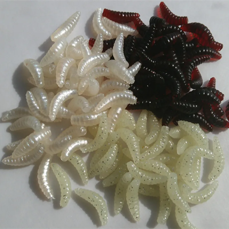 

SUNMILE 0.5g 2cm Worm Maggot Fishing Lure Pesca Peche Tackle Wobblers Fish Lures Carp Leurre Souple Isca Artificial Soft baits