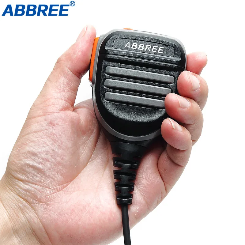 

ABBREE Rainproof PTT Shoulder Speaker Microphone for Baofeng Digital Walkie Talkie DM-860 DM-XS SM-X DMR Ham Radio