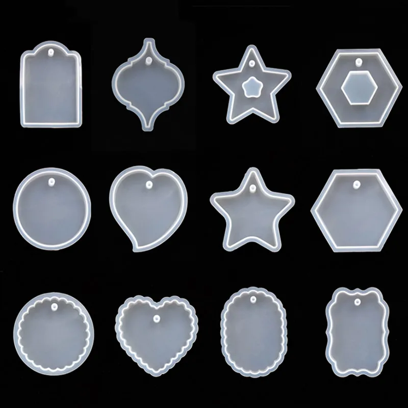

SNASAN 1PC tag silicone mold Resin Silicone Mould pendant handmade DIY for Jewelry Making tool epoxy resin molds craft materia