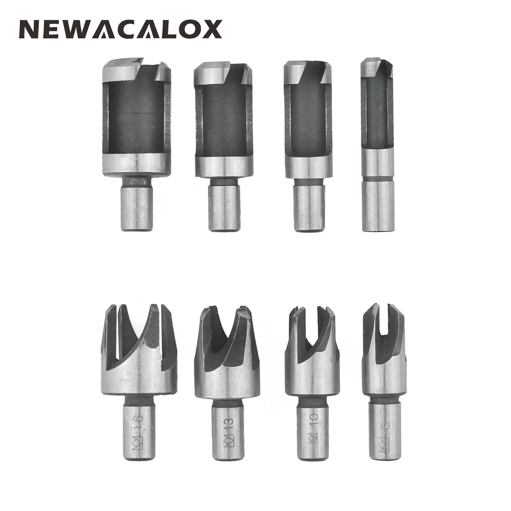 

Woodworking Carving Cutter Carpentry Wood Plug Cutter Straight Tapered Claw Type Drill Bit Sets Electric Carving Tools 8pcs/set