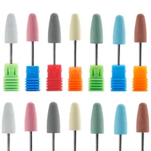 Шлифовальный инструмент небольшой резак керамический камень заусенцев Маникюр Электрический корунд пилки для ногтей машина Полирующий Гвоздь Дрель аксессуары