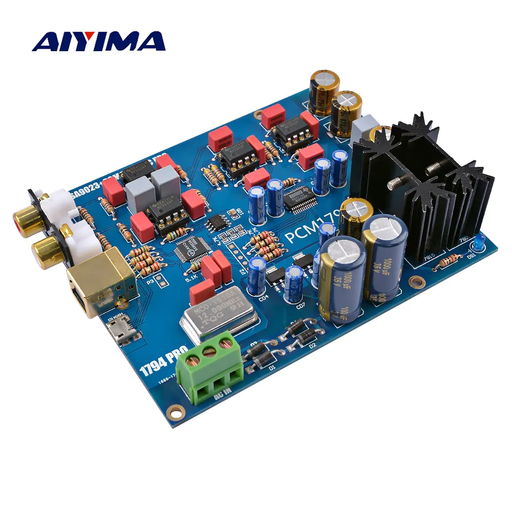 

AIYIMA SA9023+PCM1794 Decoder Board DAC Sound Card Audio Decoder For Amplifiers Headphone Amplifier Diy