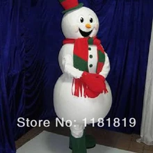 Рождество Снеговик Маскоты костюм Лидер продаж взрослый размер Герой мультфильма маскарадный костюм карнавальный костюм наряд костюм mc60195