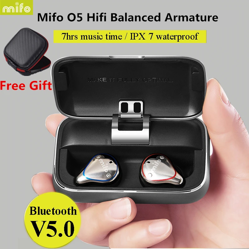 

Original Mifo O5 Bluetooth 5.0 True Wireless IPX7 Waterproof Sport Earbuds HiFi Stereo Sound Earphone for Phone Not airpods