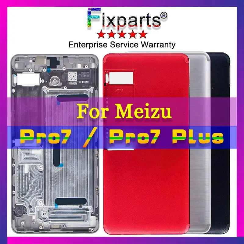

Original New MEIZU Pro7 Pro 7 Plus Battery Case Cover Hard Protective Back Cover Replacement Parts meizu pro 7 Battery cover